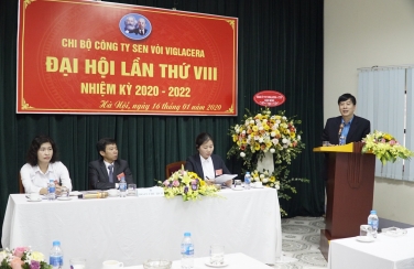 Đại hội chi bộ Công Ty Sen Vòi Viglacera lần thứ VIII nhiệm kỳ 2020-2022